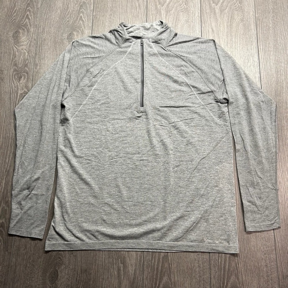 Lululemon Metal Vent Tech 1/2 Zip 2.0 XL Pullover Grey Heather Mens Gym
